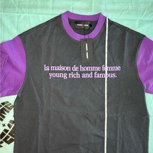 Homme + Femme “Maison” Tee. BRAND NEW IN BAG. OS small